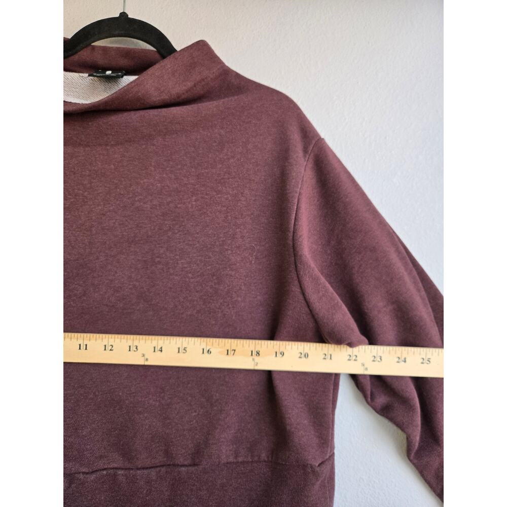 Nike Dri-FIT Get Fit Maroon Funnel Neck Training Sweatshirt Size M - Picture 9 of 9
